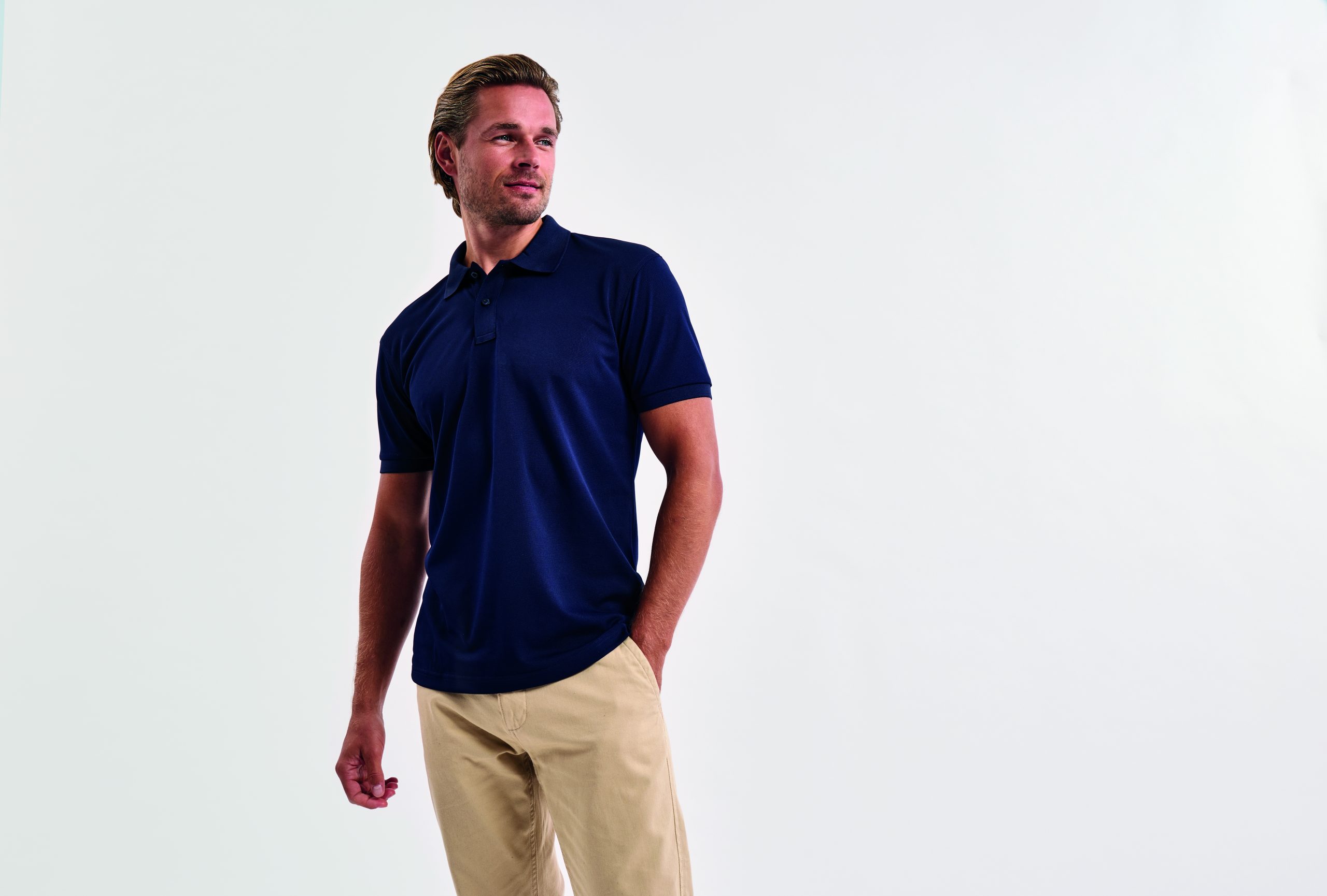 AQ002_Navy_2_Expires_Dec_2026 Asquith and Fox - AQ002 - MENS GLACIERTECH POLO - Image 1