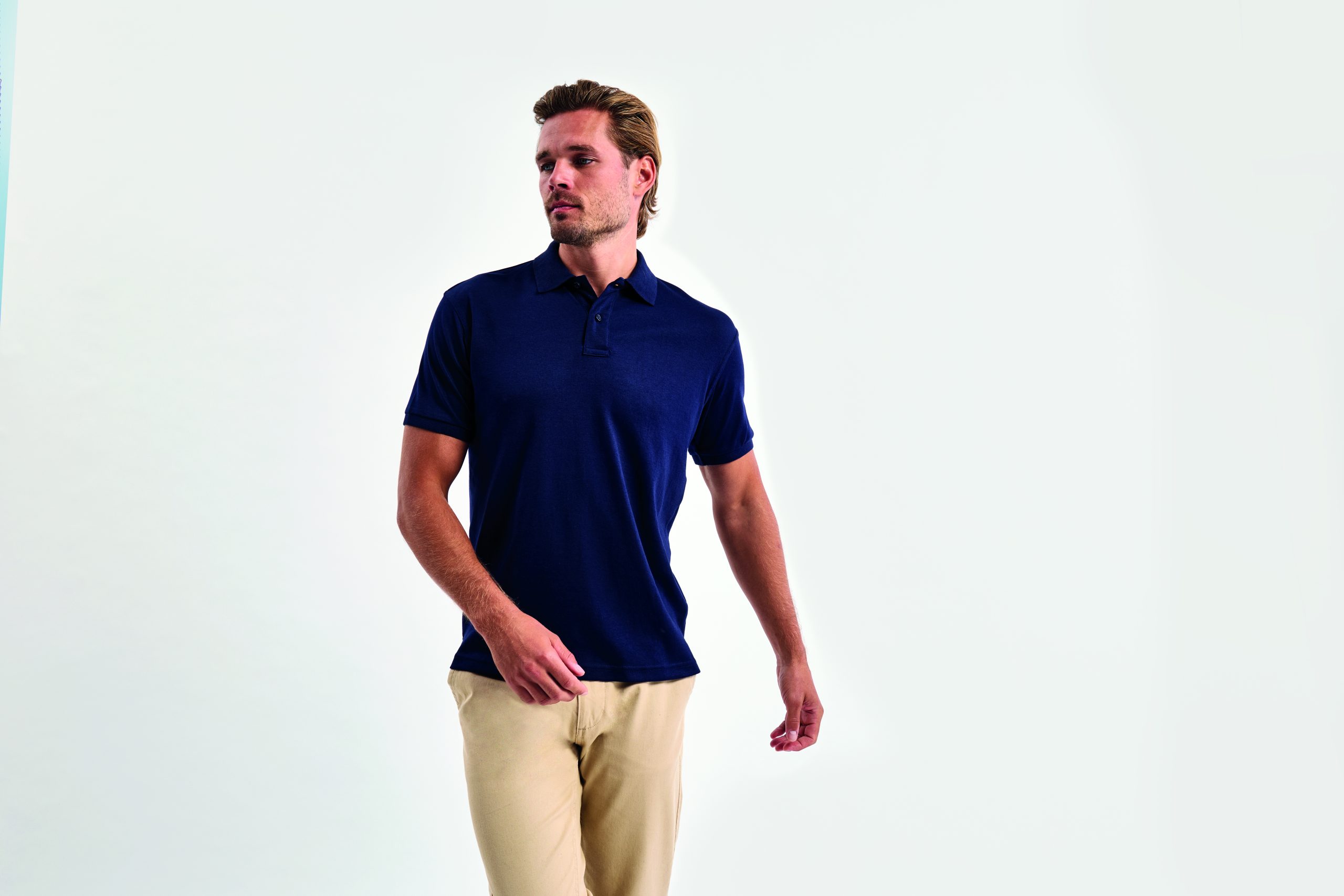 AQ005_Navy_2_Expires_Dec_2026 Asquith and Fox - AQ005 - MENS SUPER SMOOTH KNIT POLO - Image 1