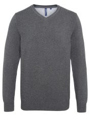Asquith and Fox - AQ042 - MENS COTTON BLEND V-NECK SWEATER - Image 5