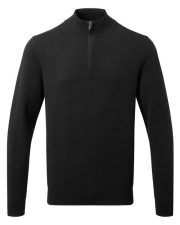 Asquith and Fox - AQ048 - MENS COTTON 1/4 ZIP SWEATER - Image 4