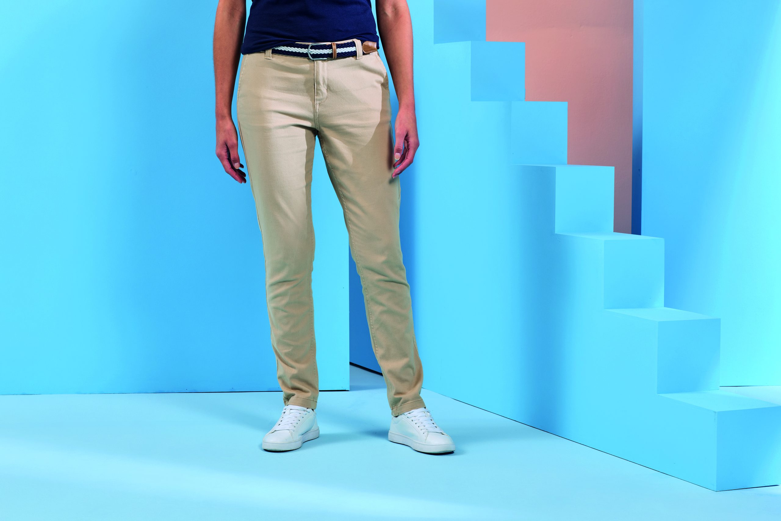 AQ060_Natural_1_Expires_Dec_2026 Asquith and Fox - AQ060 - LADIES CLASSIC FIT CHINO - Image 1