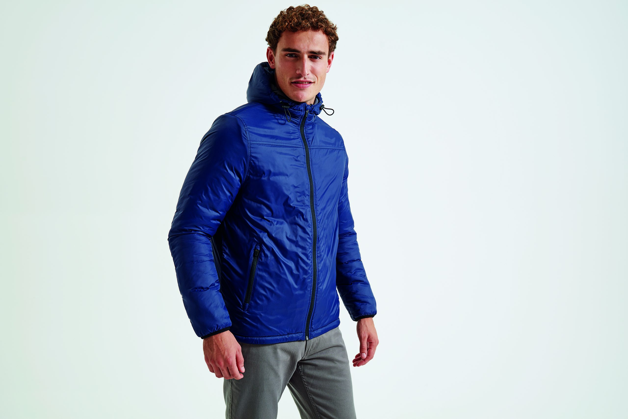 AQ203_NavyCharcoal_2 Asquith and Fox - AQ203 - MENS PADDED WIND JACKET - Image 1
