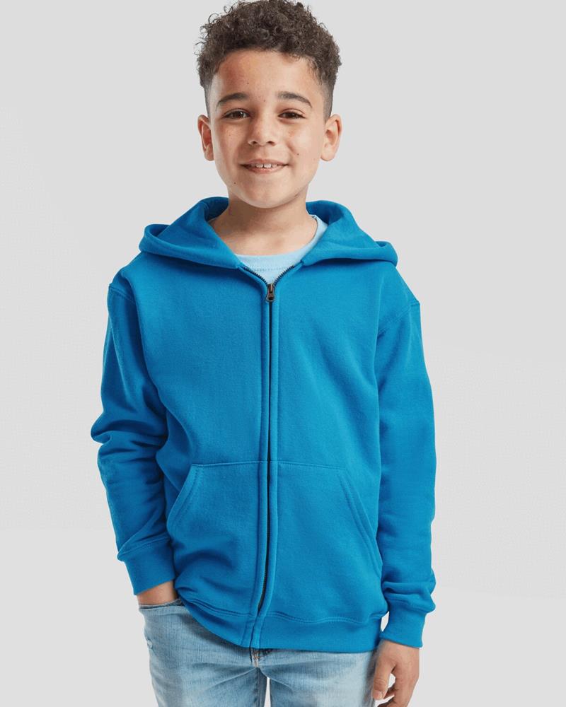 SS016B Fruit of the Loom - SS16B - KIDS CLASSIC HOODED SWEAT JACKET - Image 1