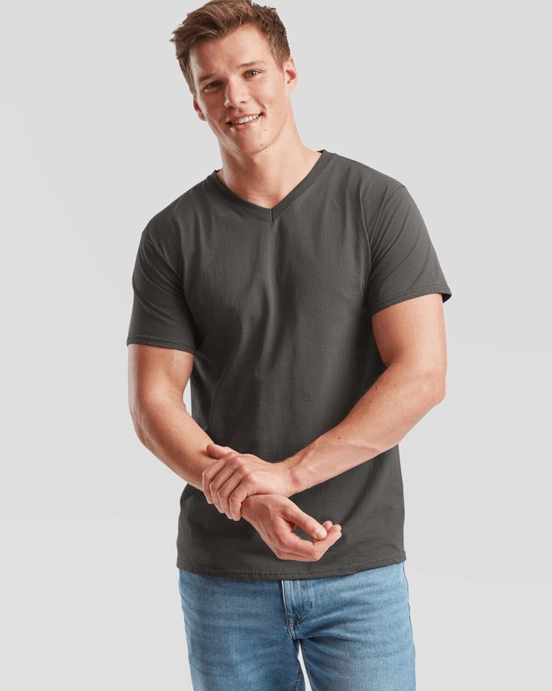 SS020M Fruit of the Loom - SS20 - VALUEWEIGHT V-NECK T - Image 1
