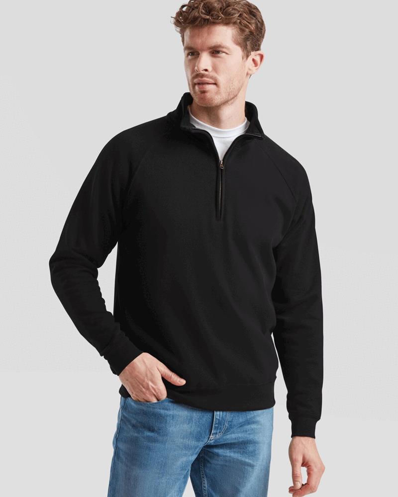 SS029M Fruit of the Loom - SS29 - CLASSIC ZIP NECK SWEATSHIRT - Image 1