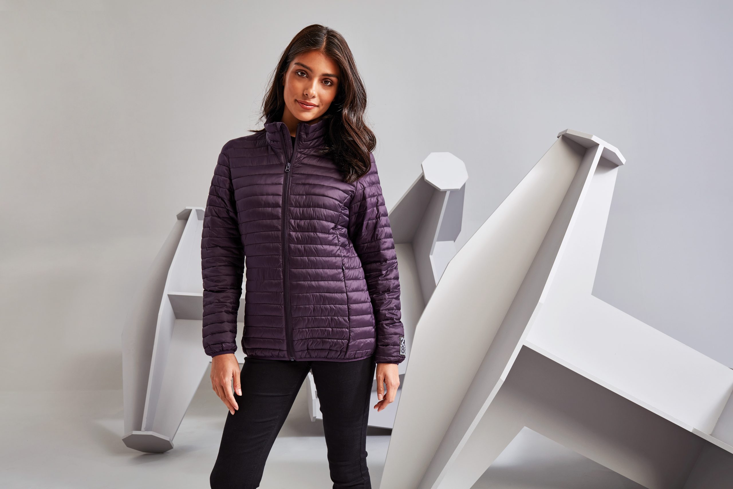 TS018F (3) 2786 - TS018F - LADIES TRIBE FINELINE PADDED JACKET - Image 1