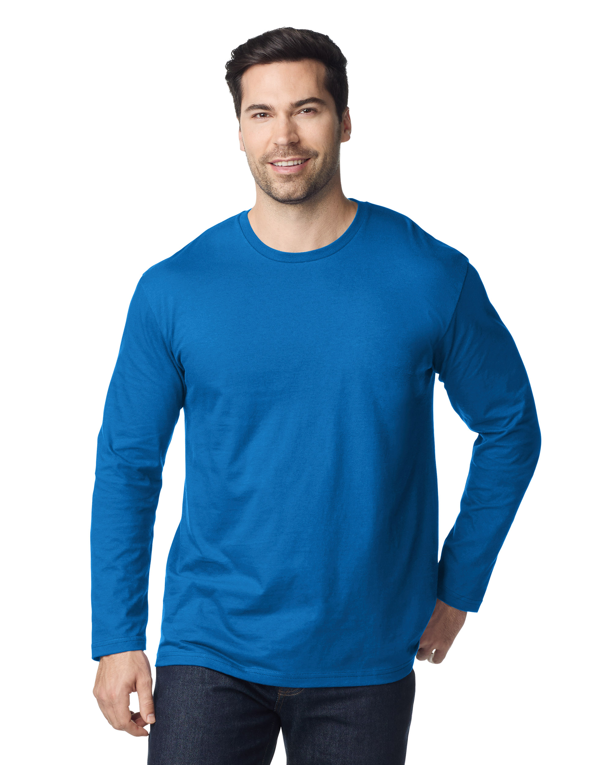 Adult Long Sleeve T-Shirt Gildan - GD11 - SOFT STYLE LONG SLEEVE T-SHIRT - Image 1