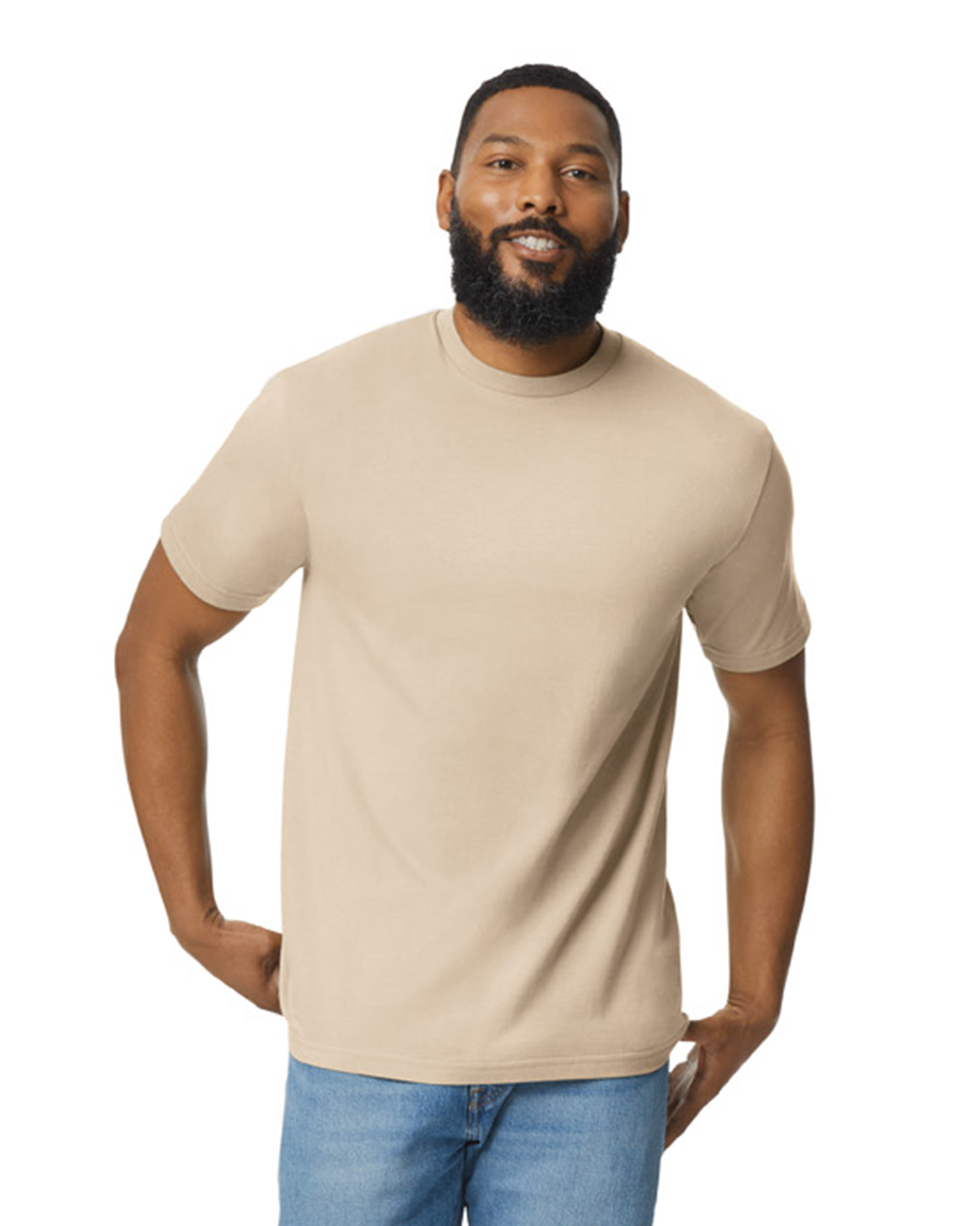 Softstyle Midweight Adult T-Shirt Gildan - GD13 - SOFTSTYLE MIDWEIGHT ADULT NO LABEL ENZYME WASH T-SHIRT - Image 1