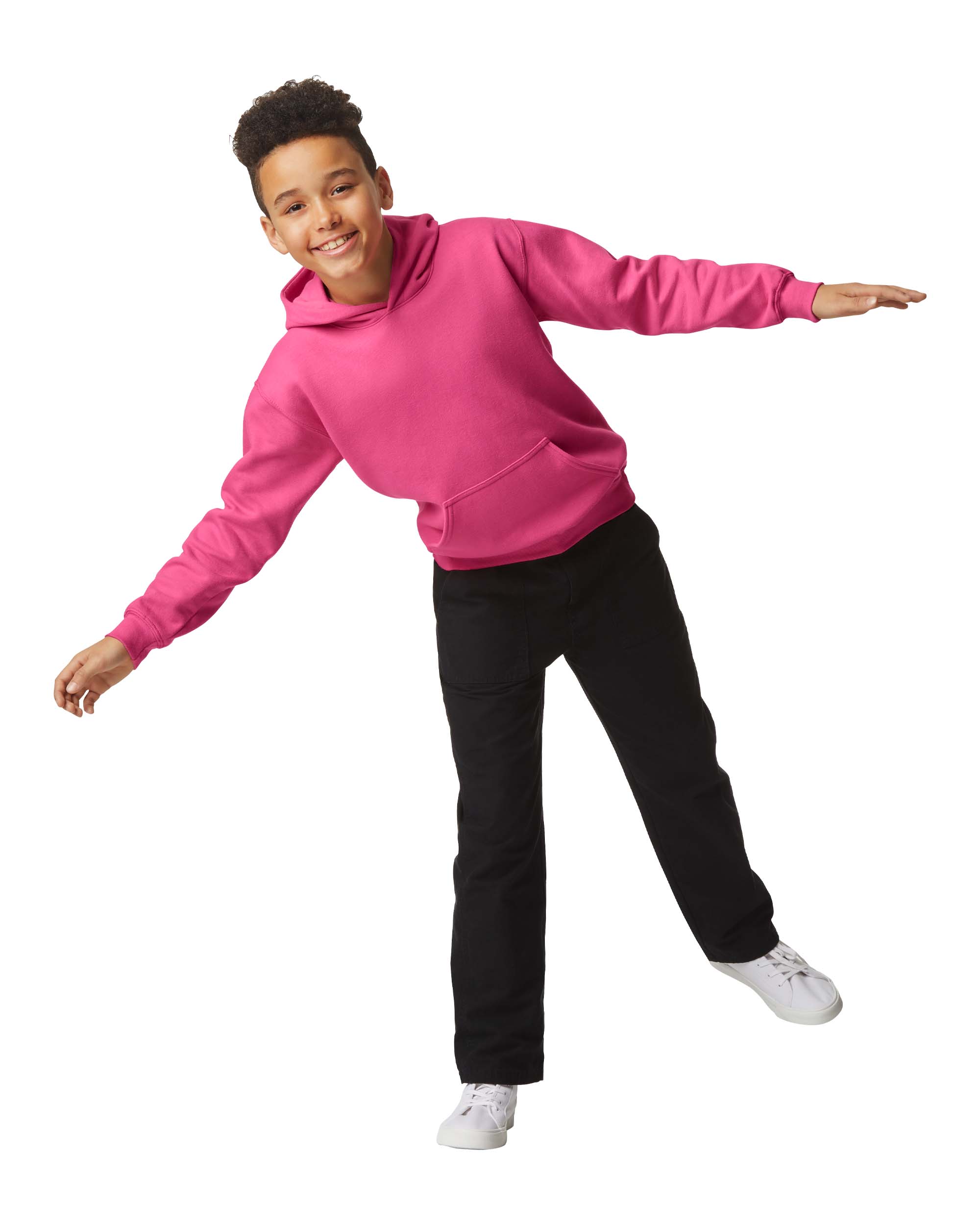 Softstyle Midweight Fleece Youth Hoodie Gildan - GD67B - KIDS SOFTSTYLE MIDWEIGHT FLEECE HOODIE - Image 1
