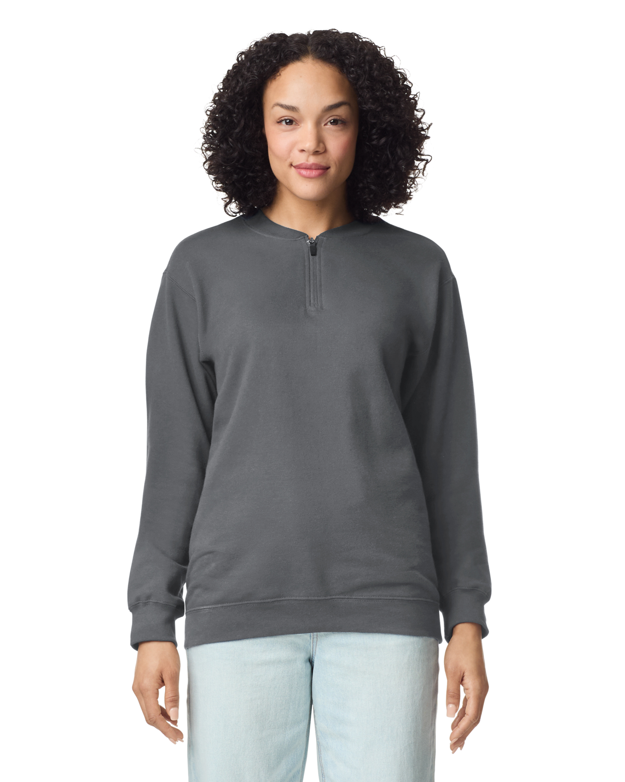 Softstyle Midweight Fleece Adult 1/4 Zip Sweatshirt Gildan - GD69 - SOFT MIDWEIGHT 1/4 ZIP FLEECE - Image 1