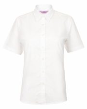 Henbury - H516 - LADIES SHORT SLEEVE CLASSIC OXFORD SHIRT - Image 2