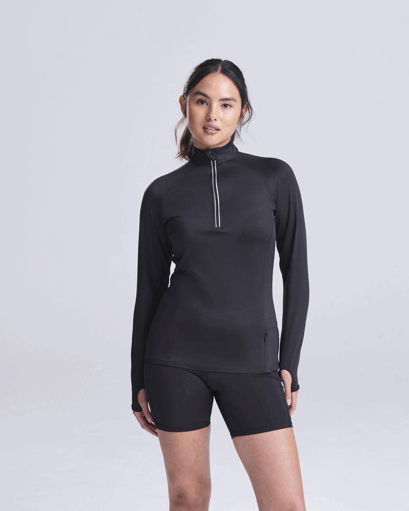 JC035M Just Cool by AWDis - JC035 - WOMENS COOL FLEX 1/2 ZIP TOP - Image 1