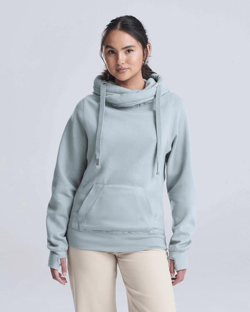 JH021M Just Hoods by AWDis - JH021 - CROSS NECK HOODIE - Image 1
