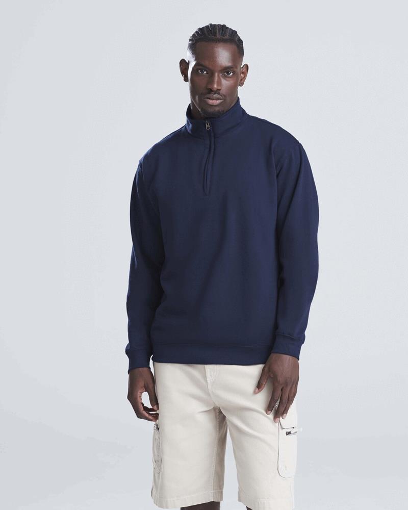 JH046M Just Hoods by AWDis - JH046 - SOPHOMORE 1/4 ZIP SWEAT - Image 1