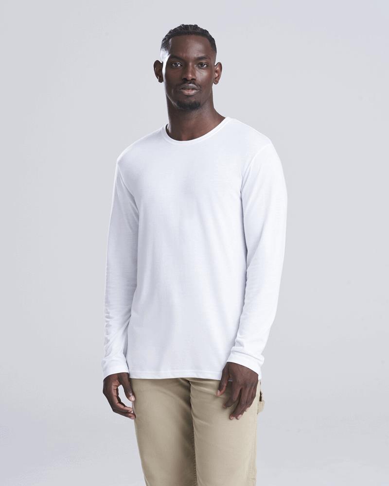 JT002M Just Tees - JT002 - LONG SLEEVE TRI-BLEND T - Image 1