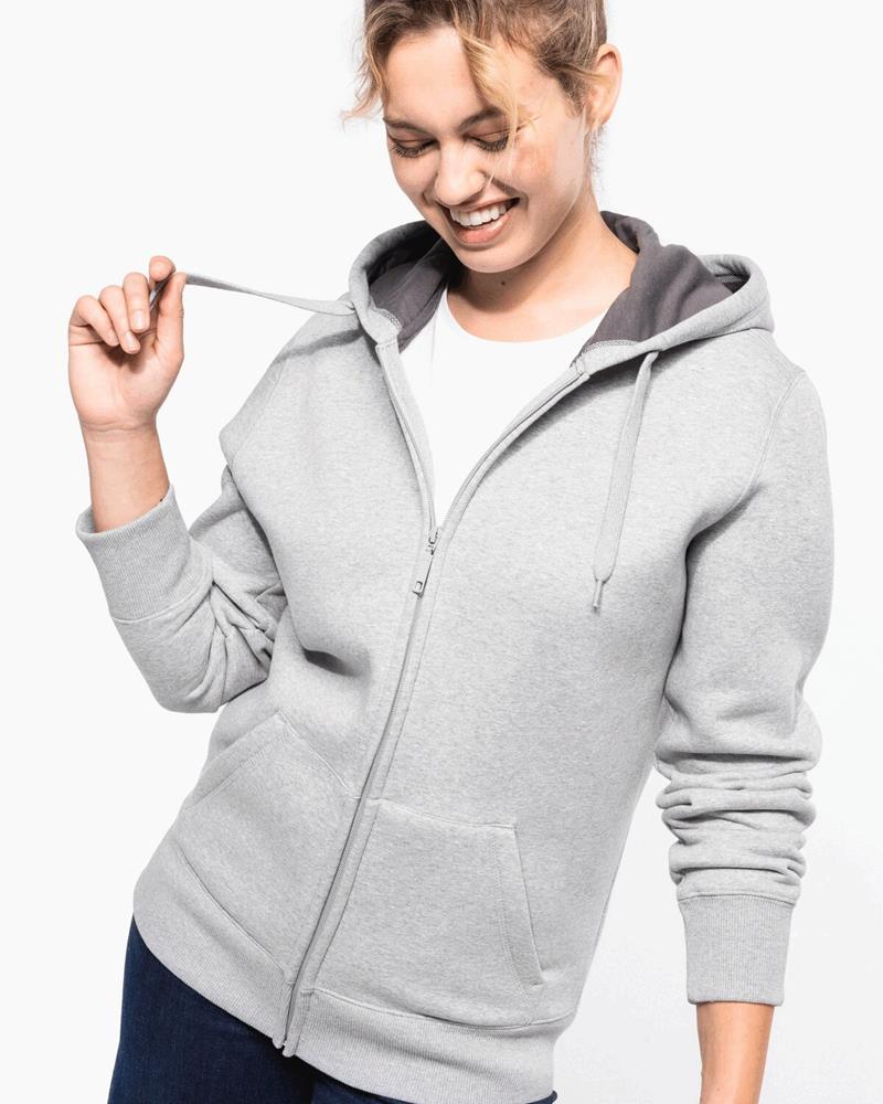 KB444M Kariban - KB444 - HEAVY FULL ZIP HOODED SWEATSHIRT - Image 1