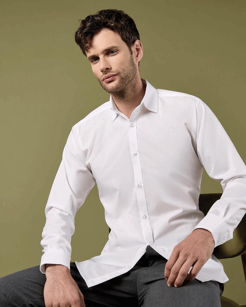KK192M Kustom Kit - KK192 - SLIM FIT BUSINESS LONG SLEEVE SHIRT - Image 1
