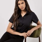 Kustom Kit - KK241 - LADIES TAILORED FIT POPLIN SHORT SLEEVE SHIRT