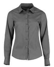 Kustom Kit - KK242 - LADIES TAILORED FIT POPLIN LONG SLEEVE SHIRT - Image 4