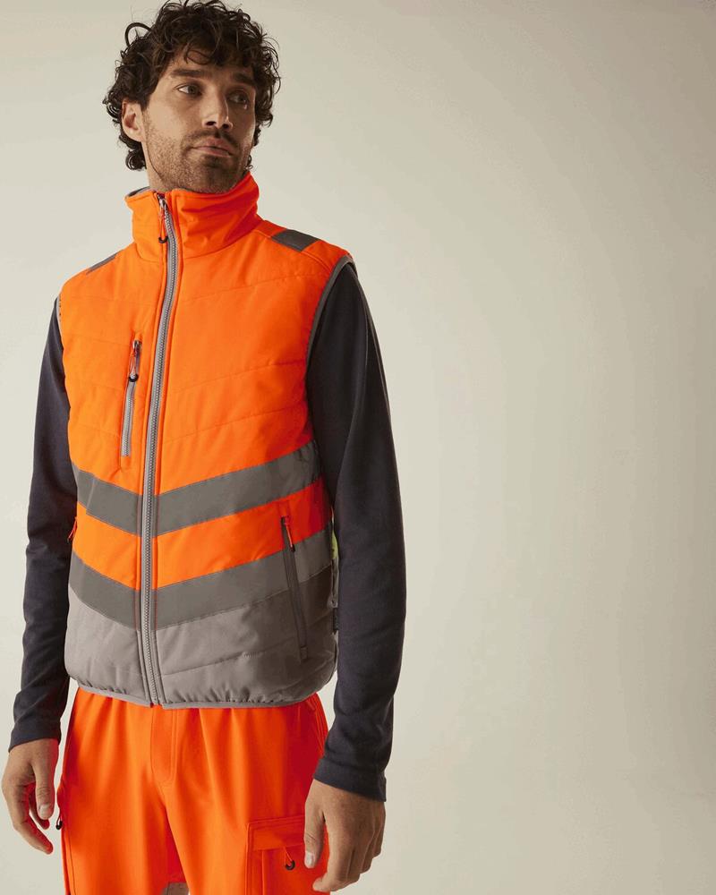 RG267M Regatta - RG267 - HI-VIS TWO-TONE THERMAL BODYWARMER - Image 1