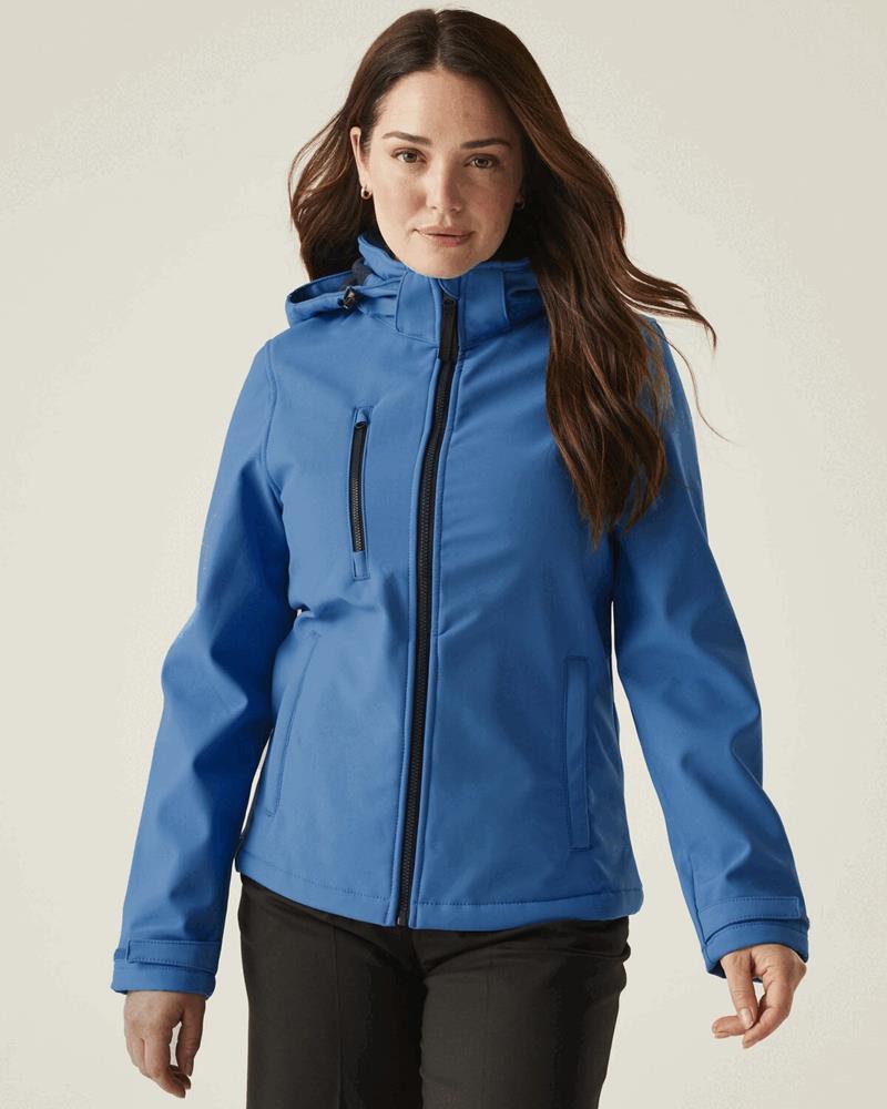RG636M Regatta - RG636 - LADIES VENTURER 3 LAYER HOODED SOFTSHELL - Image 1