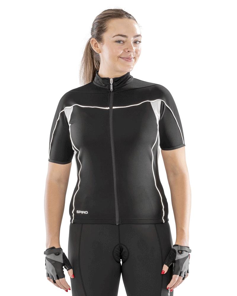 RS188F Spiro - R188F - LADIES BIKEWEAR FULL ZIP PERFORMANCE TOP - Image 1