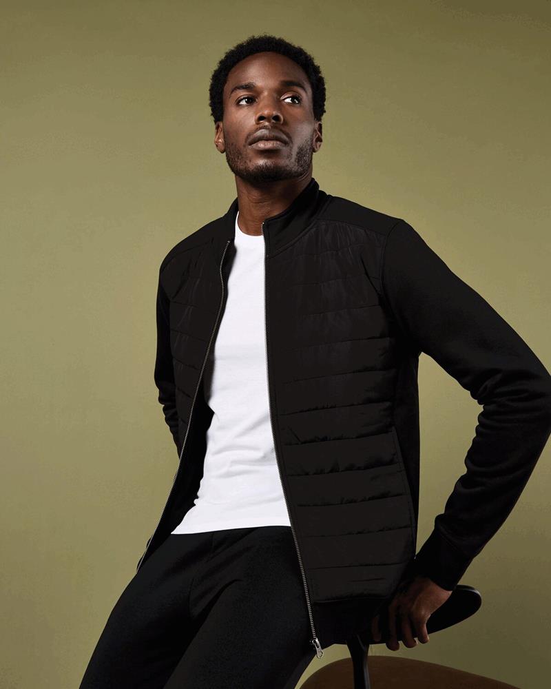 KK331M Kustom Kit - KK331 - QUILTED FULL ZIP SWEATSHIRT - Image 1