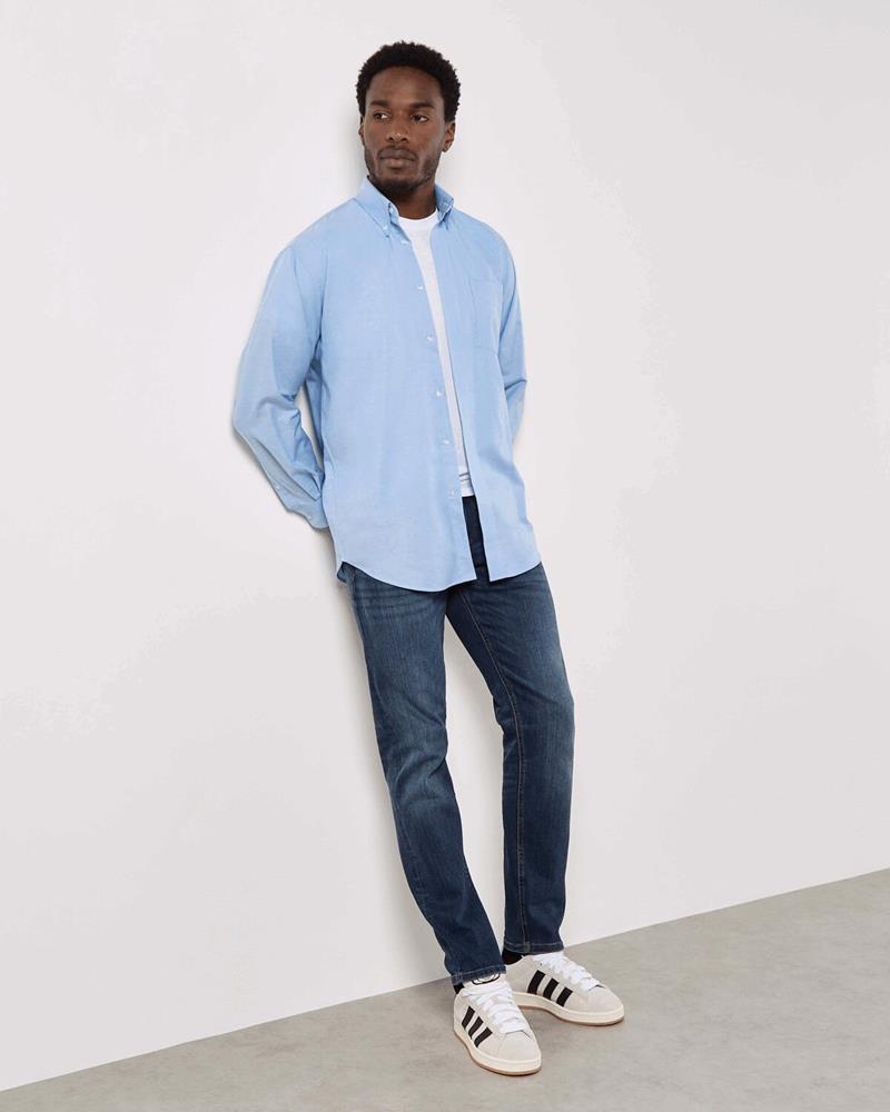 KK351M Kustom Kit - KK351 - CLASSIC FIT WORKWEAR LONG SLEEVE OXFORD SHIRT - Image 1