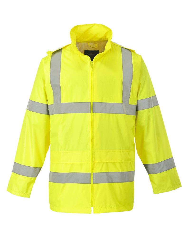 PW011M Portwest - PW011 - HI-VIS RAIN JACKET - Image 1