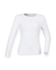 SF Clothing - ST124 - LADIES FEEL GOOD LONG SLEEVE STRETCH T-SHIRT - Image 3