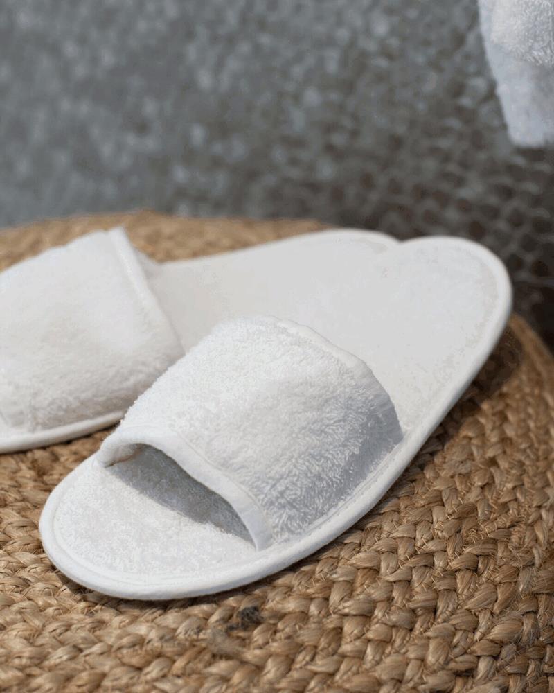 TC064M Towel City - TC064 - CLASSIC TERRY SLIPPERS (Pack of 2 Slippers) - Image 1