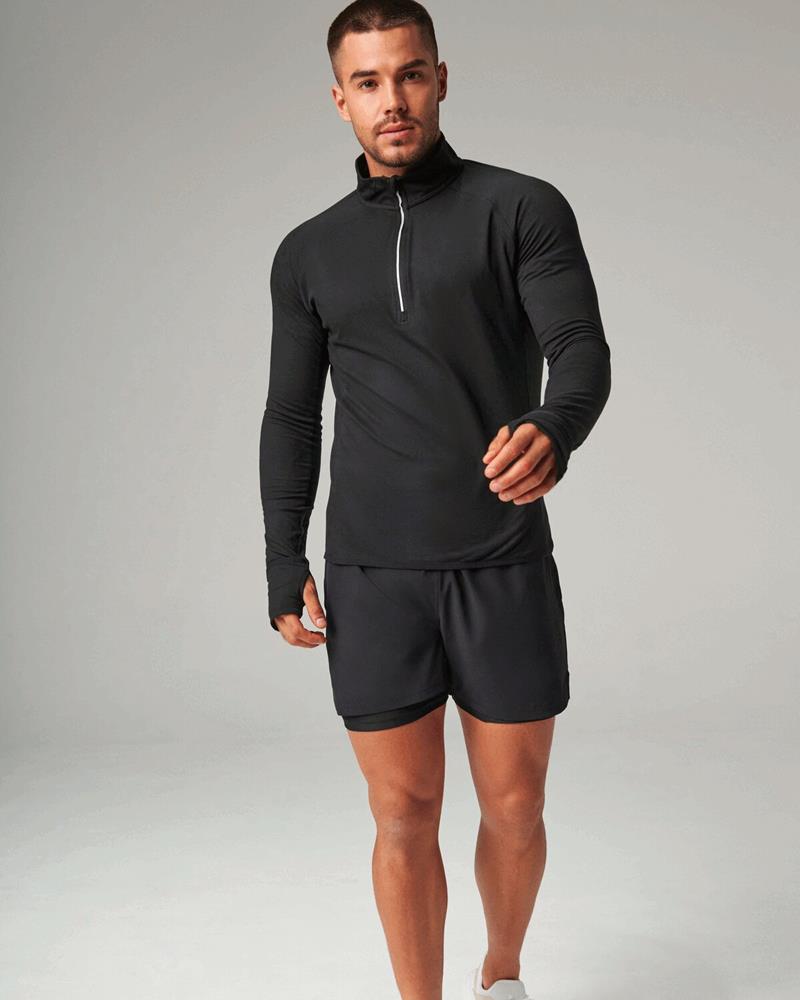 MENS LONG SLEEVE 1/4 ZIP TOP MENS LONG SLEEVE 1/4 ZIP TOP