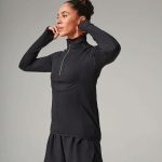 LADIES LONG SLEEVE 1/4 ZIP TOP