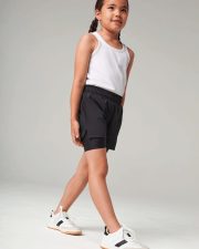 KIDS DOUBLE LAYER SPORTS SHORTS