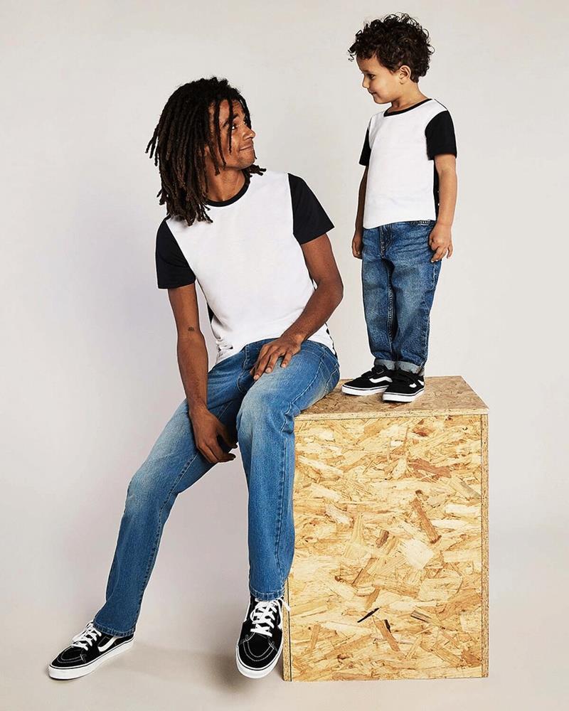 MENS WHITE PANEL T MENS WHITE PANEL T