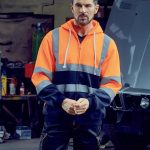 Yoko - YK012 - HI-VIS ZIP HOODIE