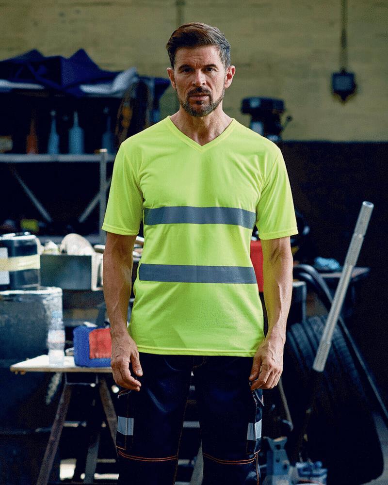 YK018M Yoko - YK018 - TOP COOL V NECK T-SHIRT - Image 1
