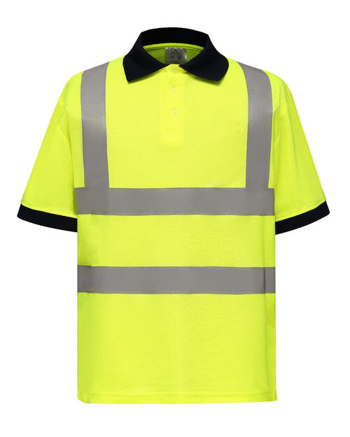 YK020M_FLY_FLAT Yoko - YK020 - HI VIS SHORT SLEEVE POLO - Image 1