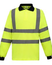 Yoko - YK021 - HI-VIS LONG SLEEVE POLO - Image 2