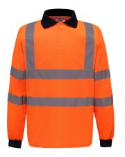 Yoko - YK021 - HI-VIS LONG SLEEVE POLO - Image 3