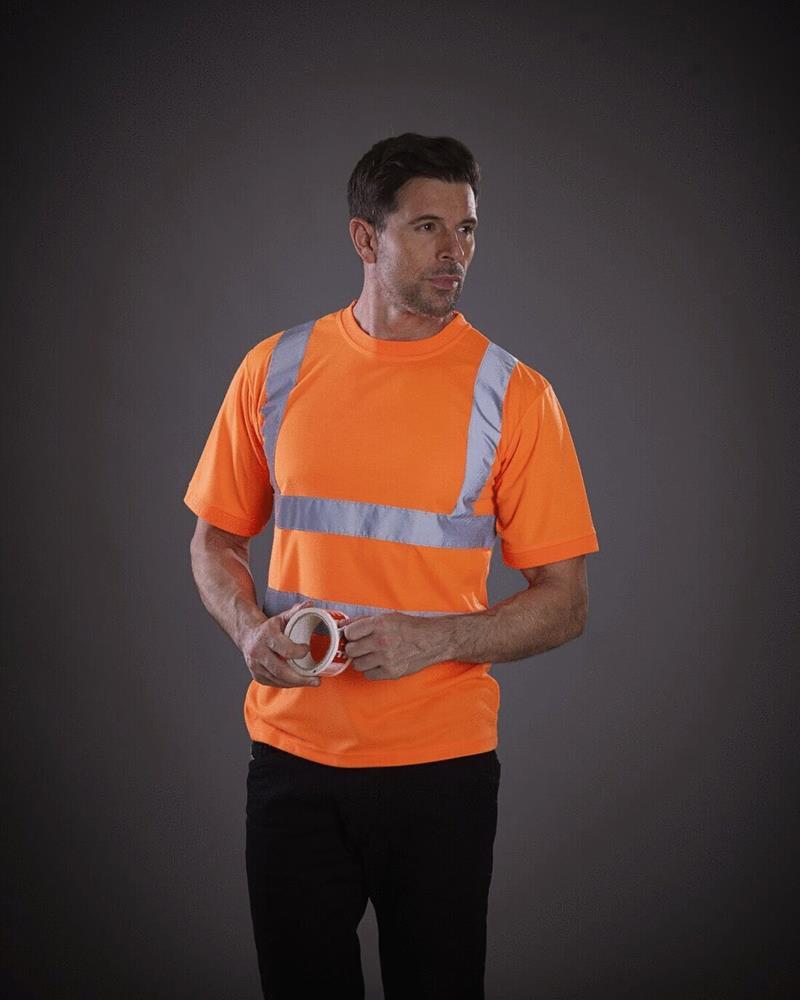 YK025M Yoko - YK025 - HI-VIS SHORT SLEEVE T-SHIRT - Image 1