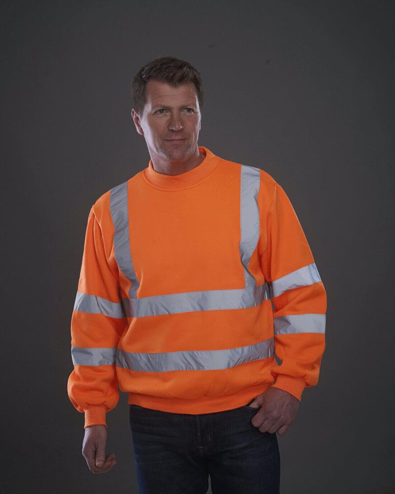 YK030M Yoko - YK030 - HI-VIS SWEATSHIRT - Image 1