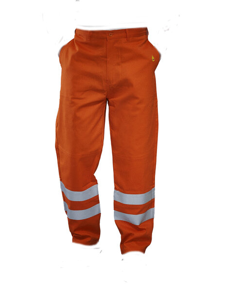 YK062M_ORG_FLAT Yoko - YK062 - REFLECTIVE FLAME RETARDENT TROUSERS - Image 1
