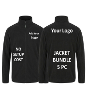 5 X Result Classic Full Zip Fleece Jackets R907 Bundle - Image 2
