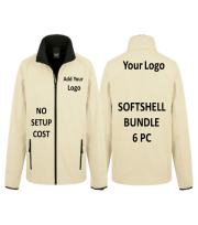 6 X Result Classic Softshell Jackets with RECYCLED fleece inner R231 Bundle - Image 2