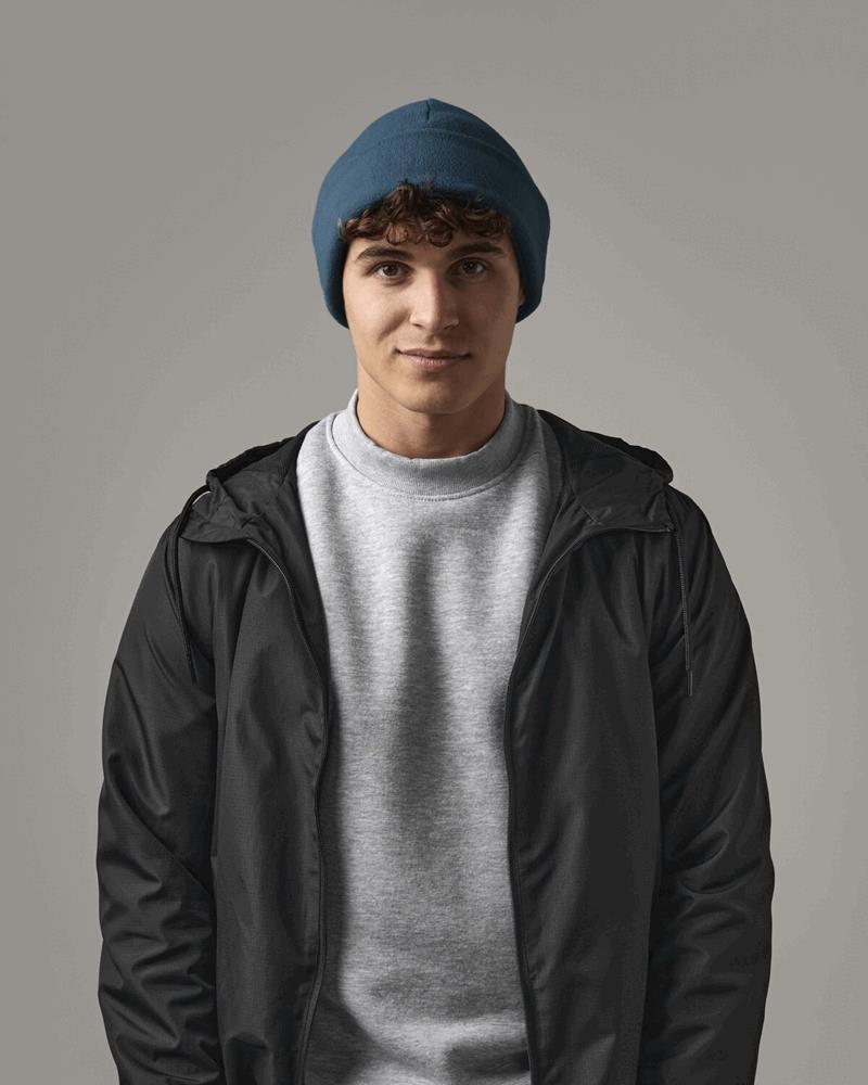 BB243R Beechfield - B243R -RECYCLED FLEECE CUFFED BEANIE - Image 1