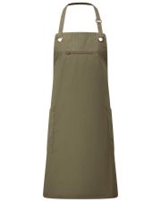 Premier Workwear -  PR121 - BARLEY CONTRAST STITCH BIB APRON - Image 2