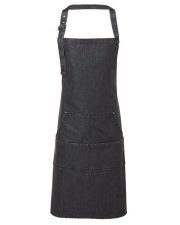 Premier Workwear - PR126 - JEANS STITCH DENIM BIB APRON - Image 3