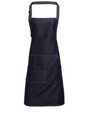 Premier Workwear - PR126 - JEANS STITCH DENIM BIB APRON - Image 2