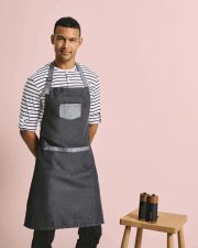 Premier Workwear - PR127 - DOMAIN CONTRAST DENIM BIB APRON